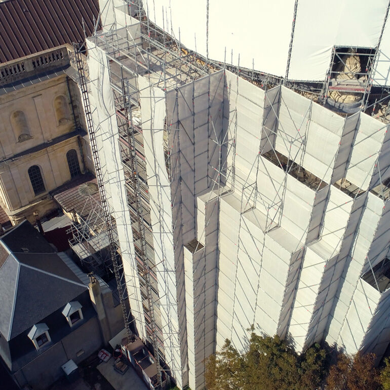 Photo aérienne drone Basilique Boulogne-sur-Mer