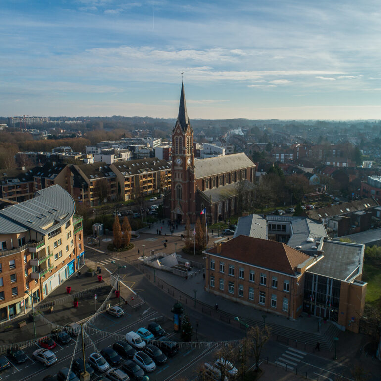 Photo drone centre ville de Wasquehal