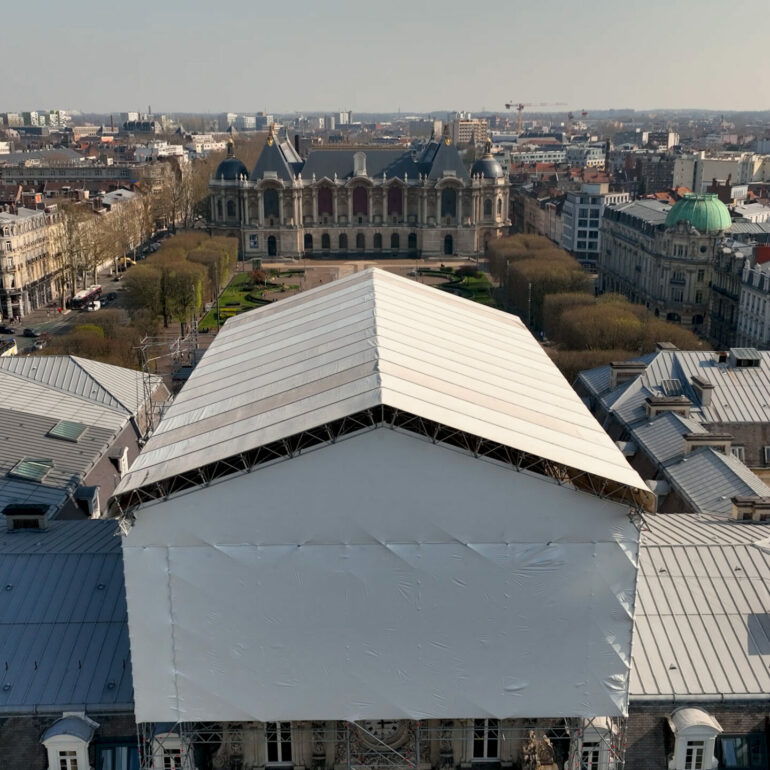 Vidéo drone rénovation préfecture de Lille