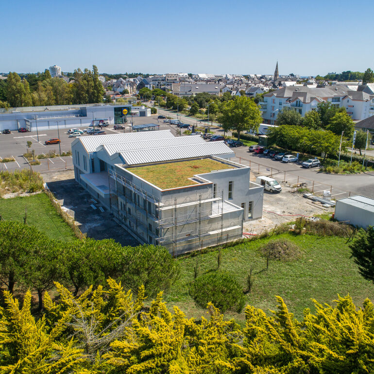 Vue aérienne immeuble Bretagne